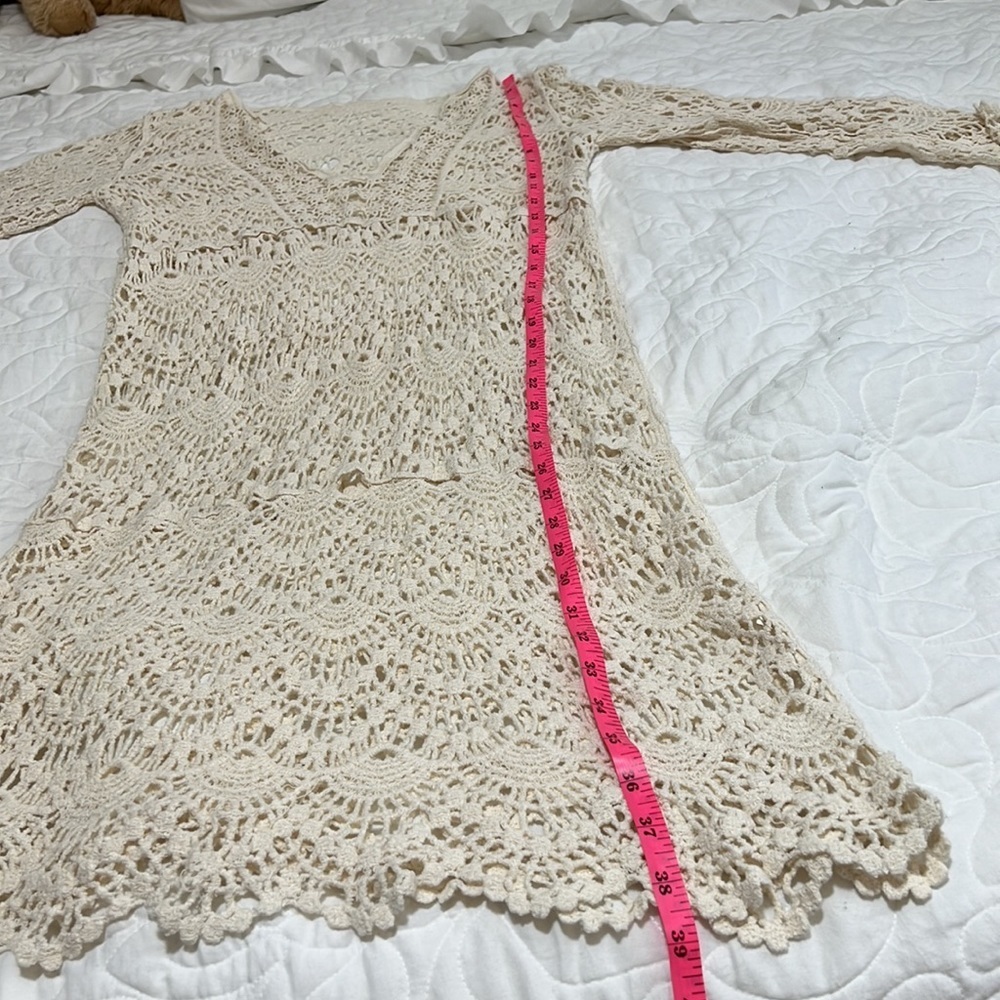 Crochet Lace Boho Coverup - Picture 7 of 9